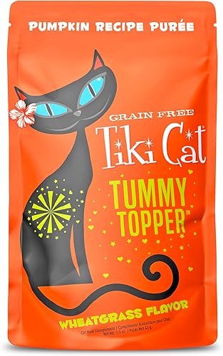 Miniatura 1 de Tiki Cat Born Carnivore - Cubreabdomen funcional para digestión, mousse rico en fibra para aliviar el malestar digestivo, puré de receta de