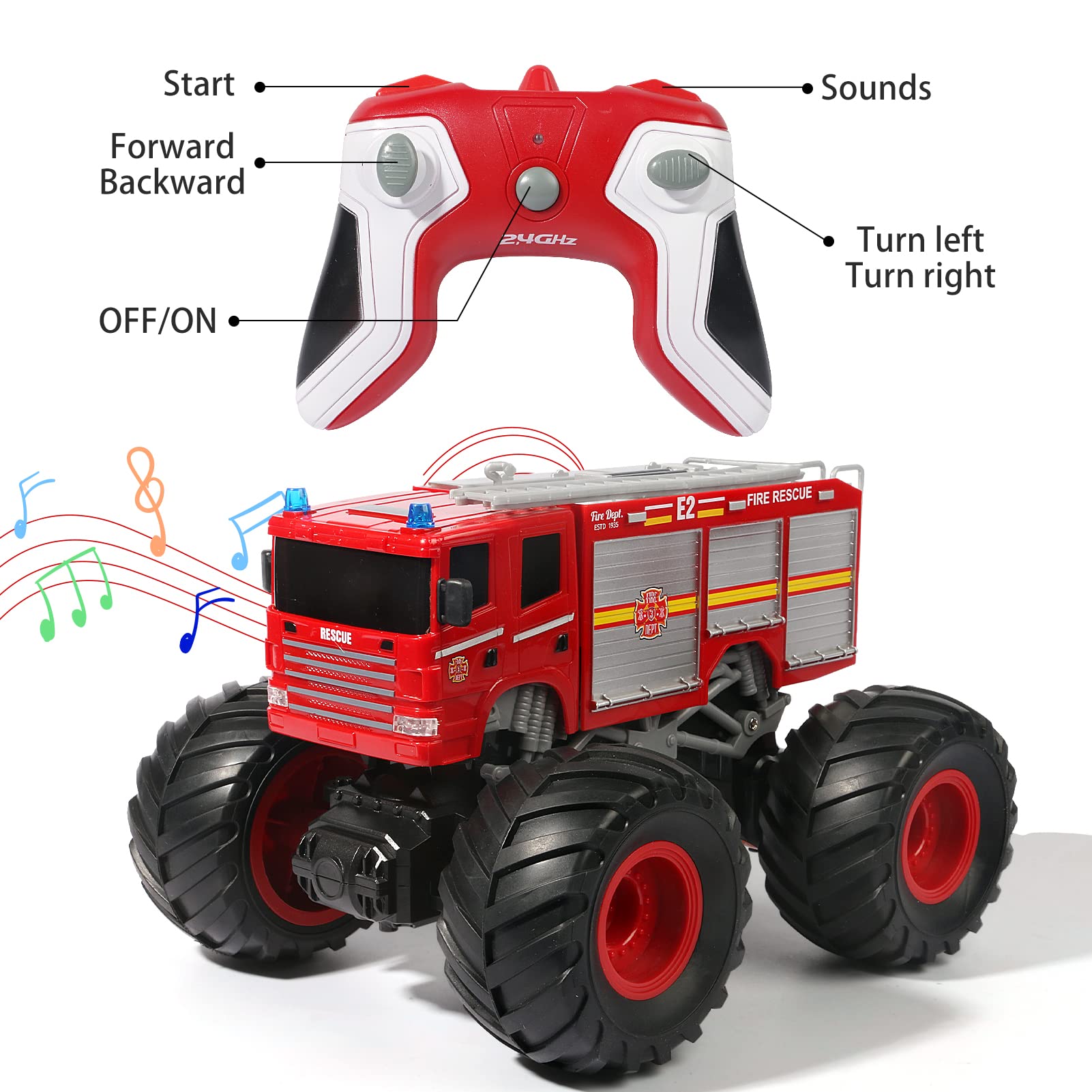 Amazon.co.jp: VijiSuki リモートコントロール 消防車