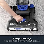 Aspirateurs verticaux puissants Eureka sans sac pour animaux de compagnie, aspirateur ménager léger pour tapis et sols durs, PowerSpeed NEU280C avec brosse turbo pour animaux, bleu