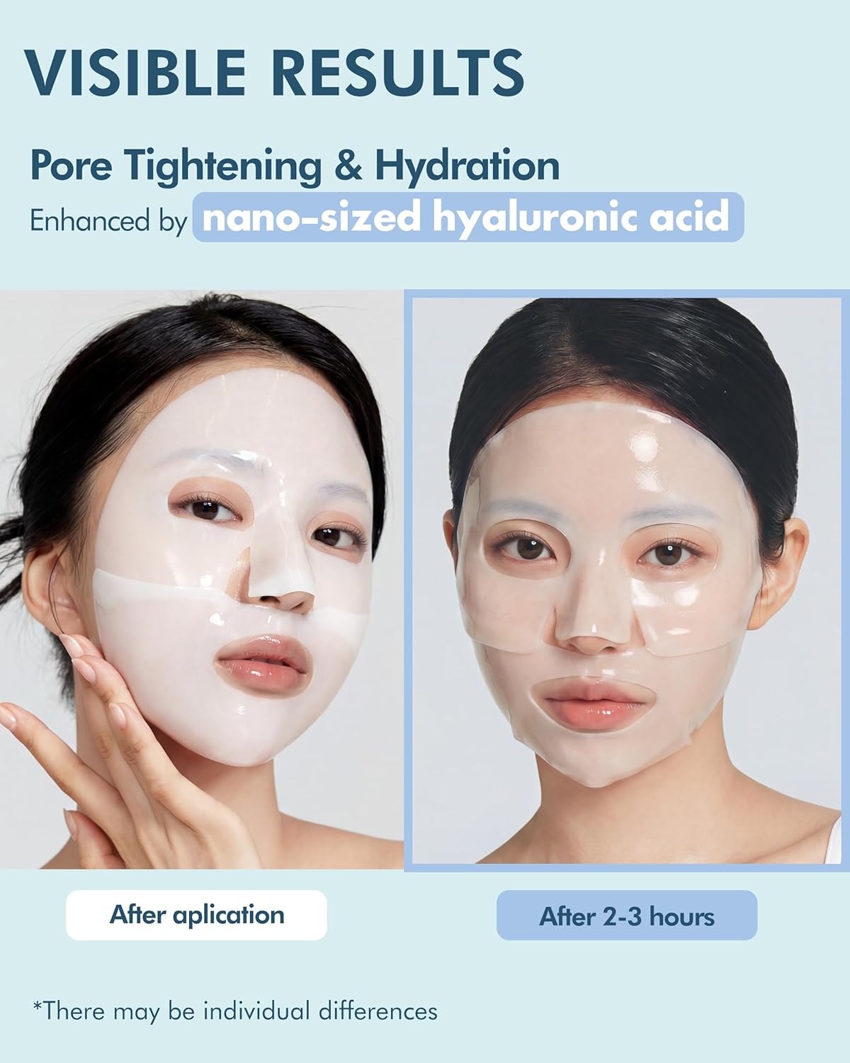 DERMAL Hyaluronic Hydrogel Melting Mask (4 Pack) - Korean Overnight Cooling Gel Face Mask with Ceramide & Nano Hyaluronic Acid - Pore Minimizing & Hydrating Ritual for Glow Skin - K-Skincare - Image 3