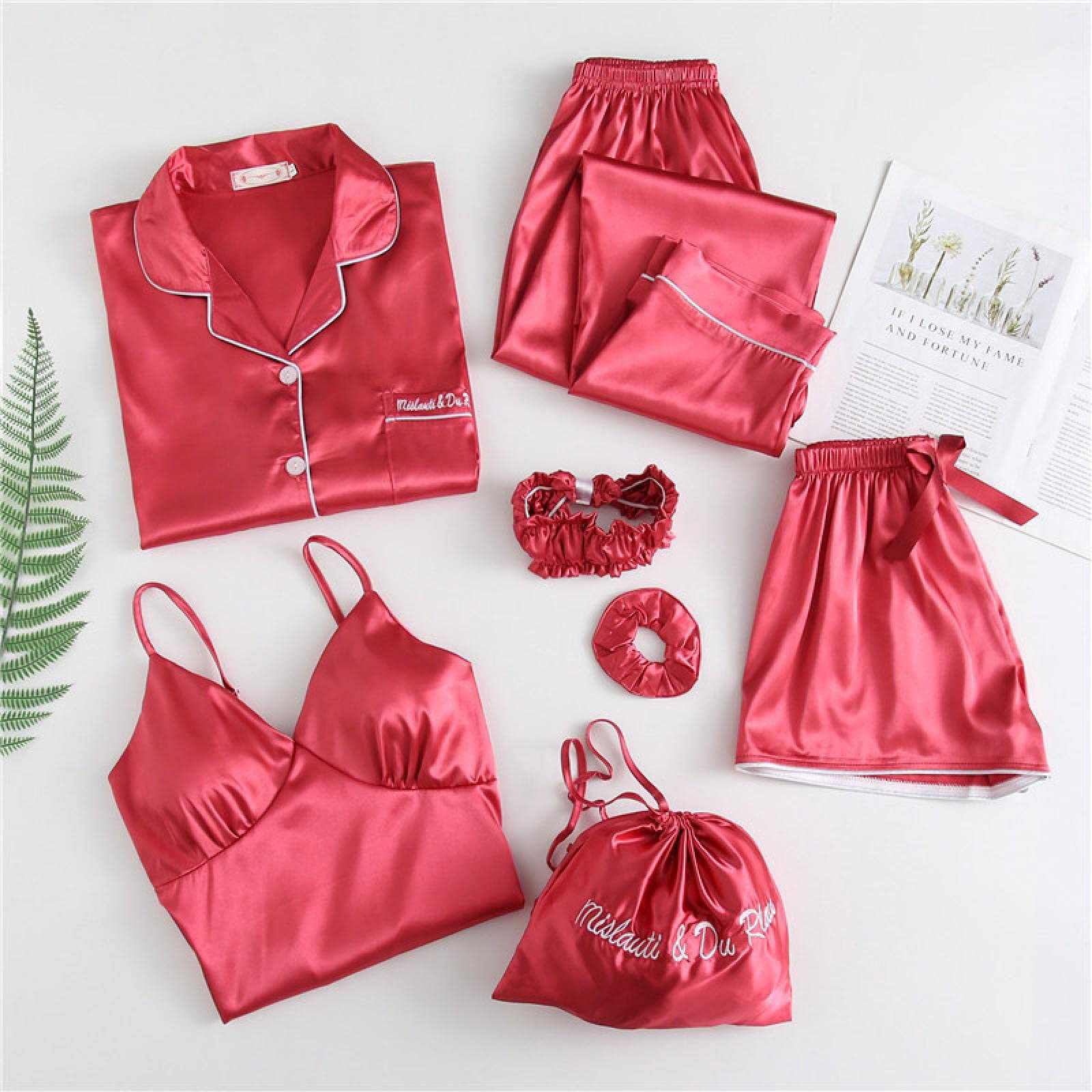 Pyjama satin de soie pour vos soirées cocooning et nuits d'été douces l
