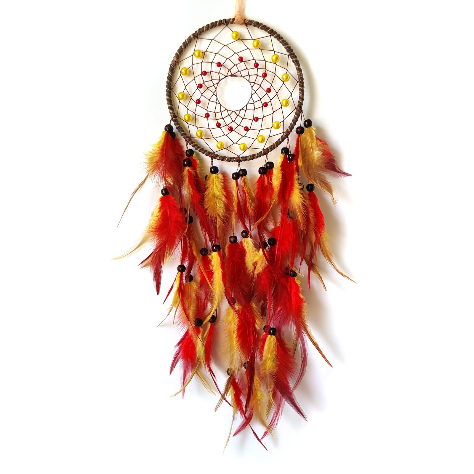 Donko Dream Catcher Orange And Red Feather Dream Catchers For Bedroom 