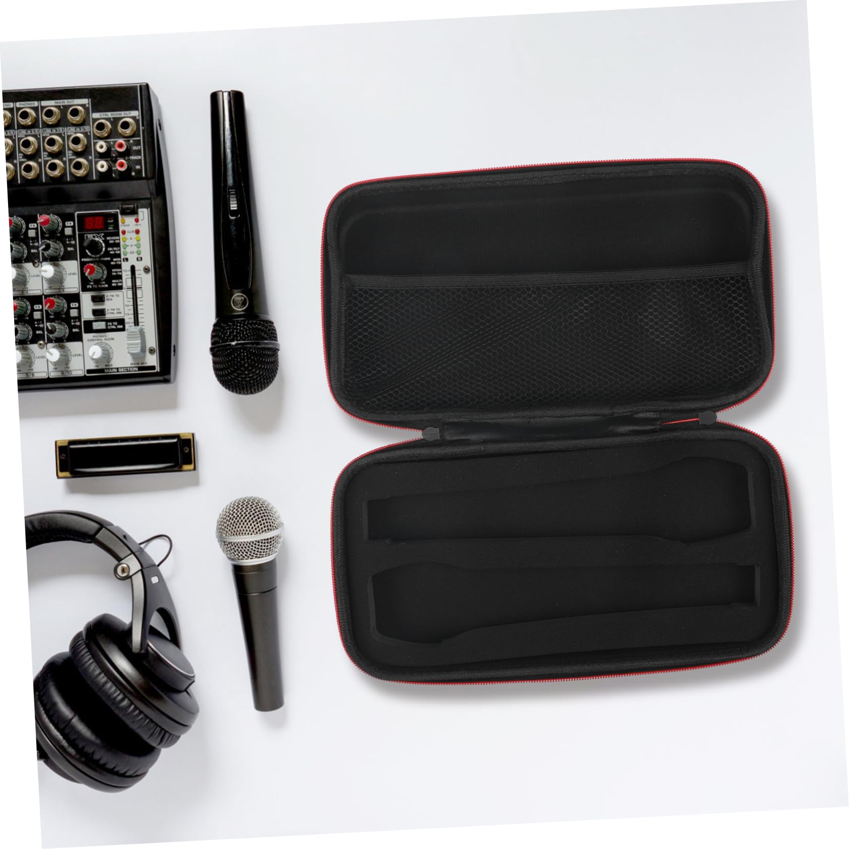 TOYANDONA 4pezzi Borsa Protettiva Per Microfono Cordless Custodia Per Microfono Con Zip Design Doppio Per Trasporto Sicuro e Accesso Rapido Per Eventi e Viaggi