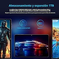 Vista 6 de Tablet Android 14, tabletas de 10 pulgadas, CPU Octa Core, 10GB+64GB+512GB de expansión, pantalla de 1280x800, Wi-Fi6, cámara dual, PC tablet