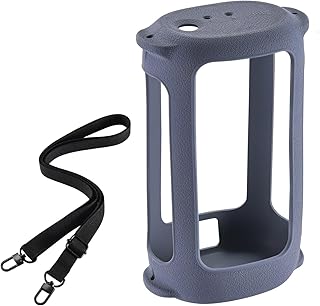 Beimus Fundas de silicona para altavoces portátiles inalámbricos compatibles con Bluetooth con hombro ajustable