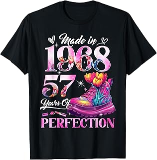 Chapter 57 EST 1968 57 Years Old Gifts 57th Birthday Queen T-Shirt