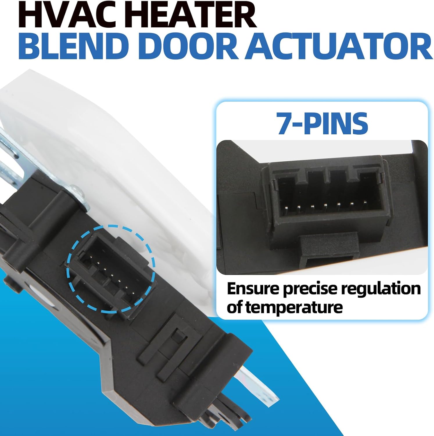 MITZONE Civic Heater Air Blend Door Actuator Compatible with 2006-2011 Honda Civic Replace 79140-SNA-A01 604-879