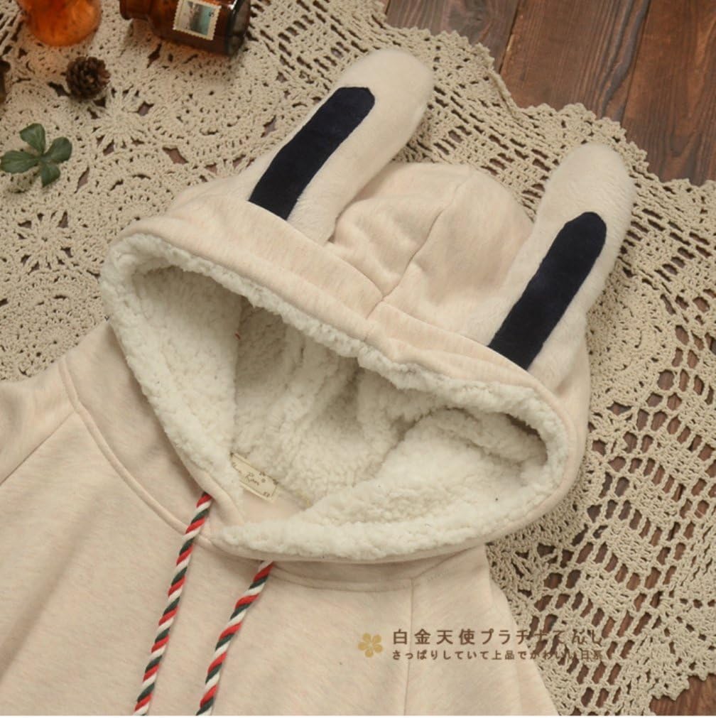 Girl's Cute Cotton Blend Rabbit Ears Hooded Cape