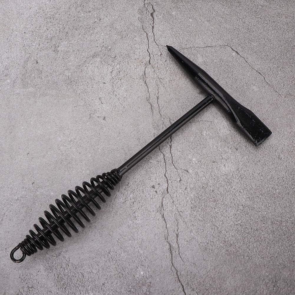 Welding Hammer Spring Handle Chipping Hammer Slag Remover Tool for Welding Work (500g)