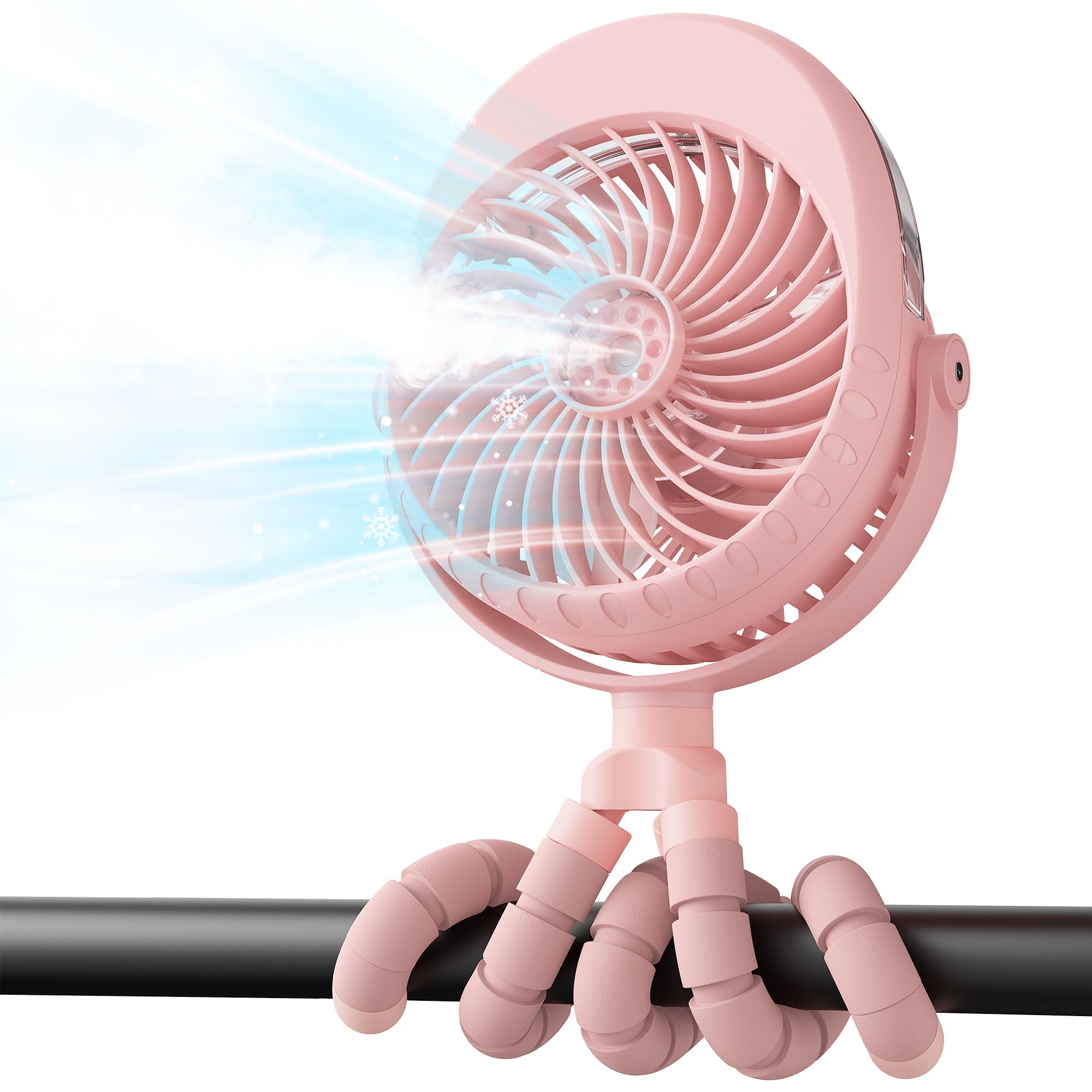 Amazon.com: AMACOOL Portable Misting Stroller Fan, Rechargeable