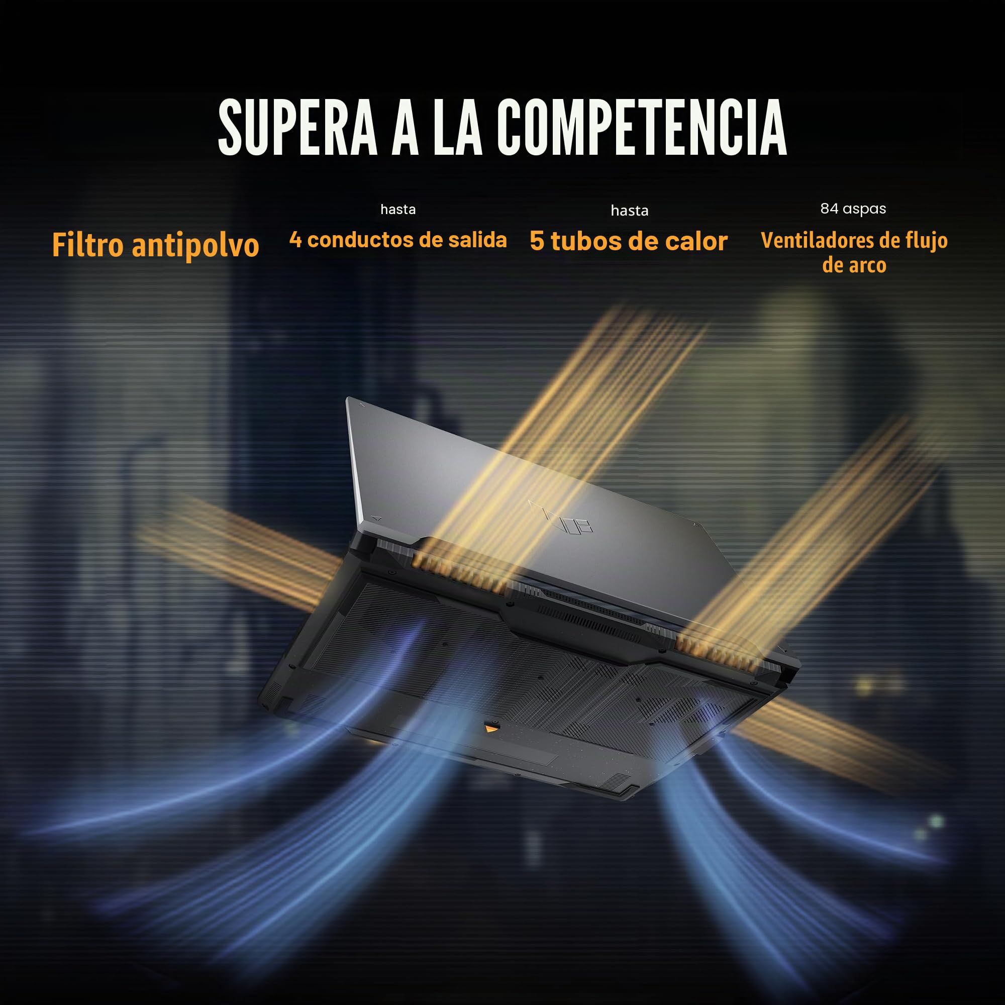 ASUS TUF Gaming F16 - Laptop para juegos, pantalla FHD+ de 40.6 cm, 144Hz, IPS nivel 16:10, Intel Core 5 210H, NVIDIA GeForce RTX 4050, 16GB DDR5, 512GB PCIe Gen4 SSD, Wi-Fi 6, Win11 Home, FX607VU-SS5