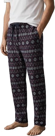Flexible Fabric Comfortable Cut Lycra Regular Fit Mens Pajamas Under Waist Elastic Drawstring Pocket Plaid Sleeping Pants Slim Tracksuit