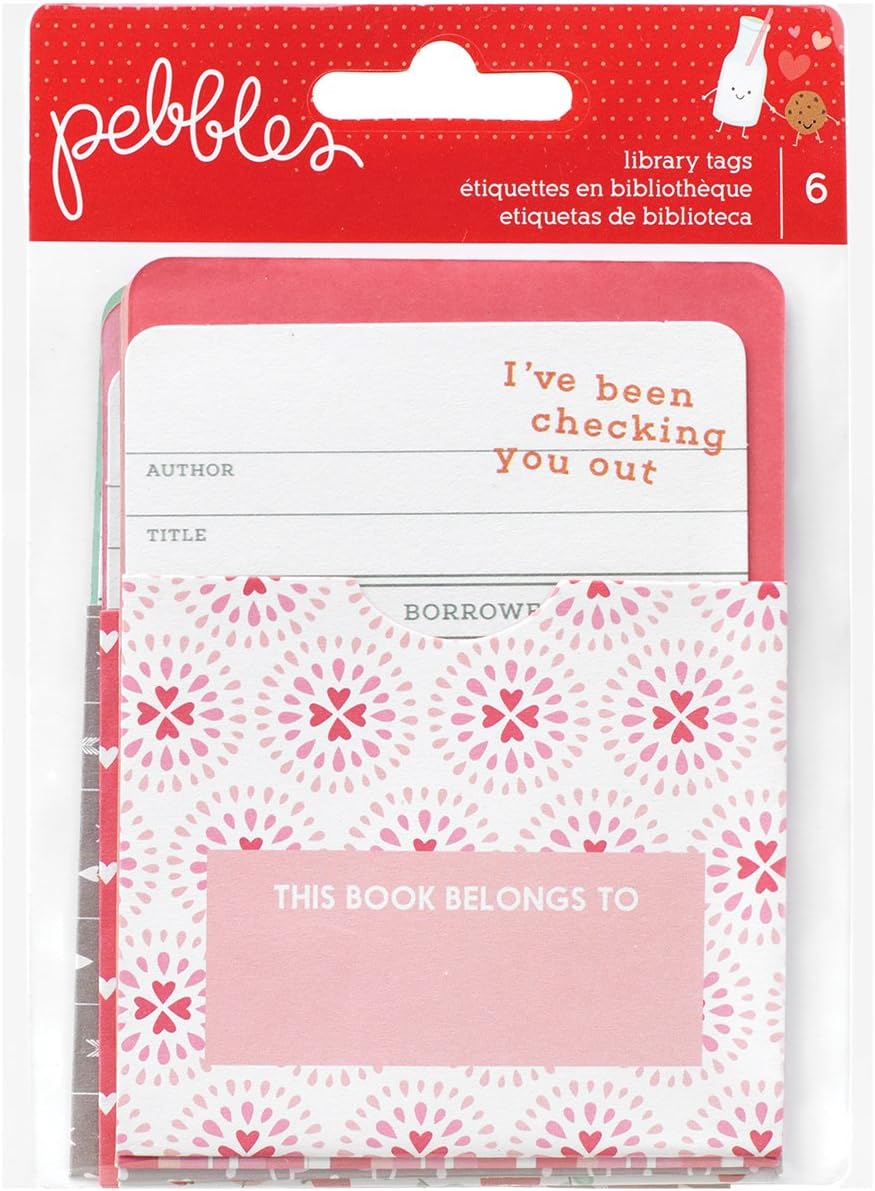 Pebbles We Go Together Library Cards and Pockets