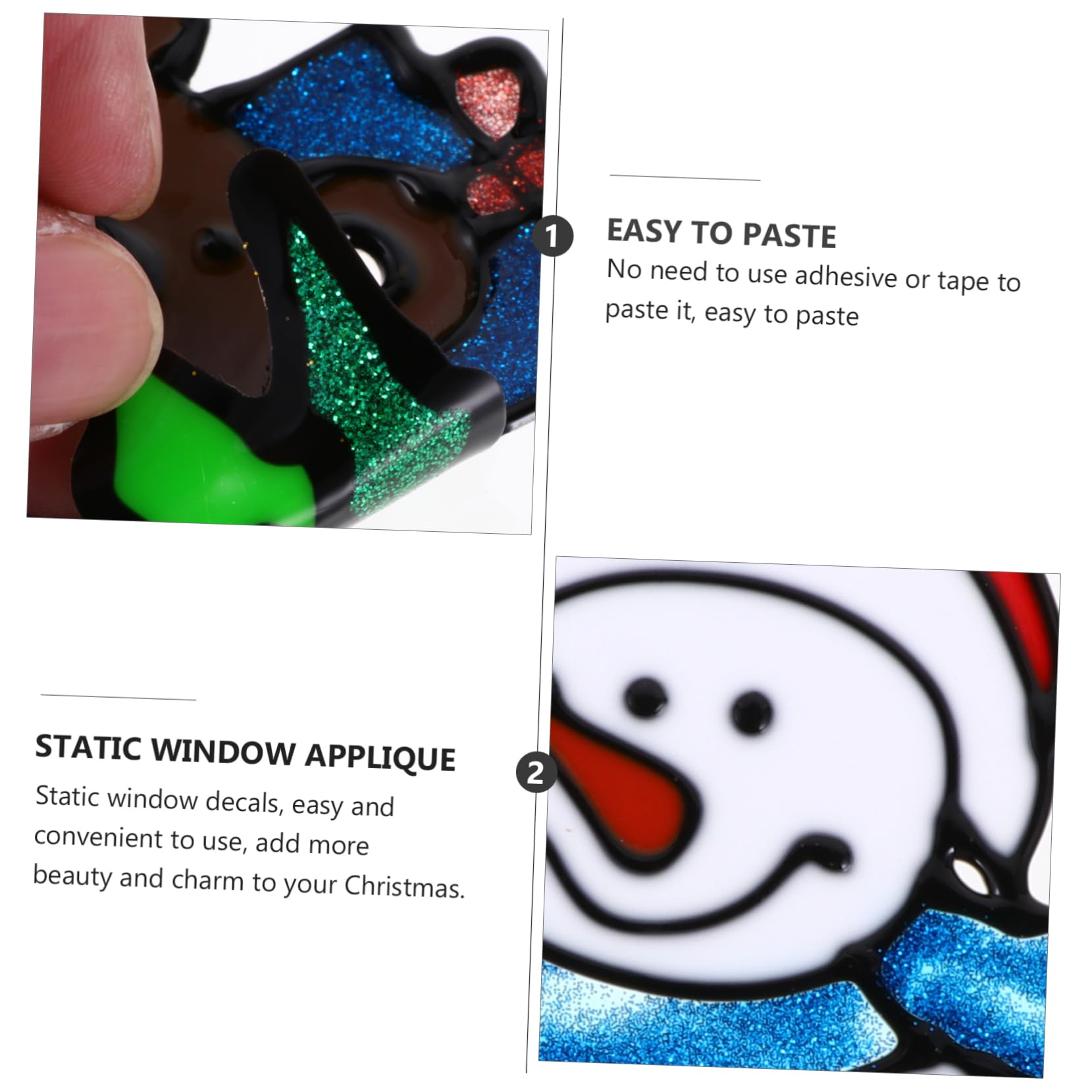 TOPBATHY 36 Stück Weihnachts Fensteraufkleber Weihnachtsmann Wandaufkleber Weihnachtsaufkleber Für Fenster Weihnachts Fensteraufkleber Weihnachtsaufkleber Weihnachtsaufkleber