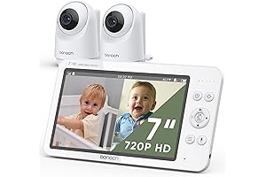 bonoch MegaView Baby Monitor with Split Screen & 2 Cameras