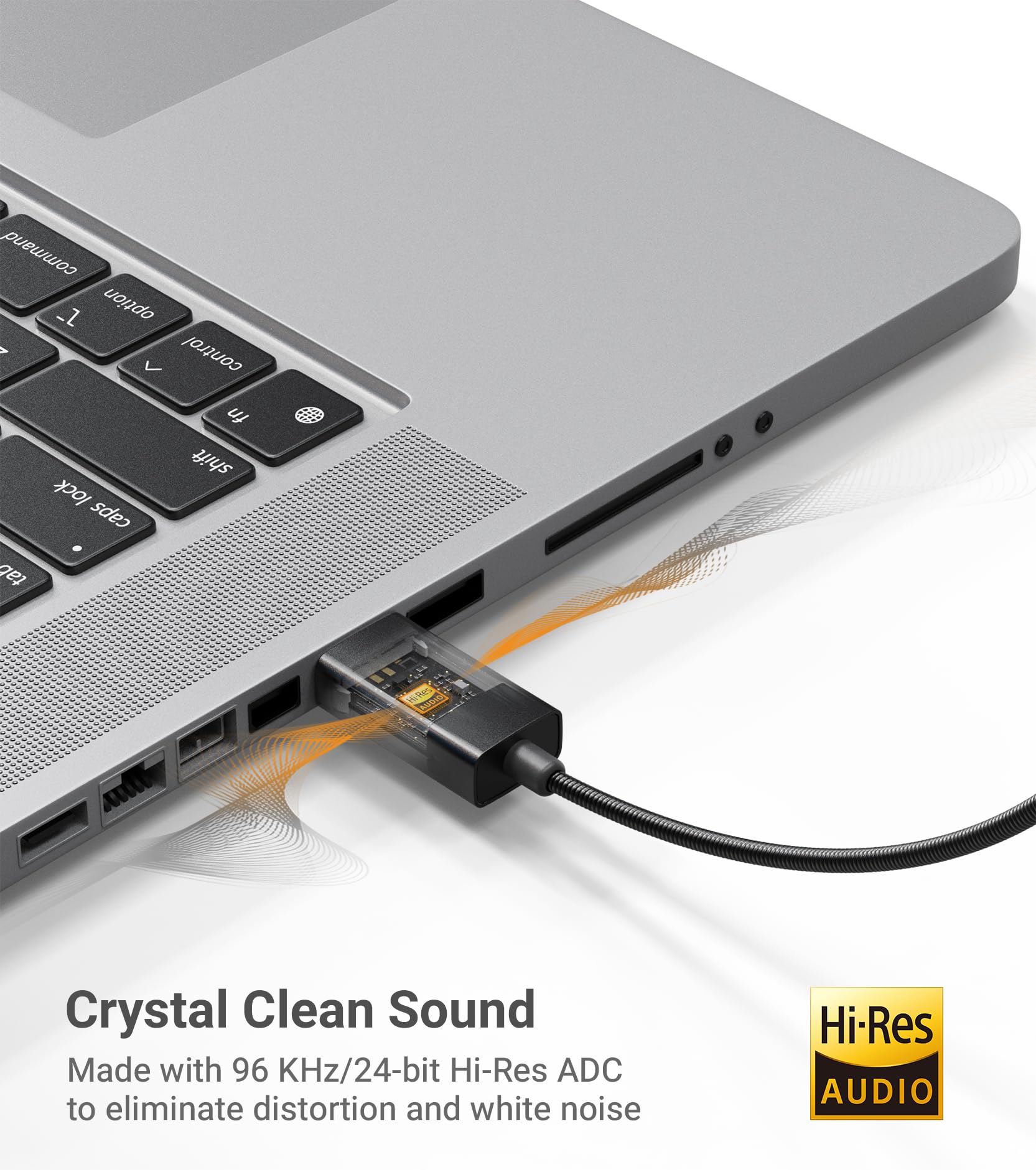Cubilux Microfono a collo d'oca USB A, mini microfono esterno con braccio flessibile compatibile con laptop, microfono esterno da 1,05 m per laptop con design a collo di cigno di qualità forte Plug &