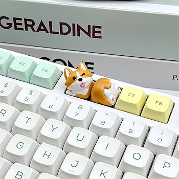 Amazon.co.jp: ZMX かわいいコーギー犬のキーキャップ