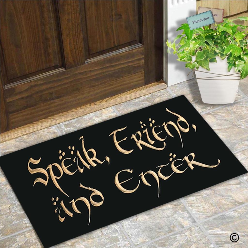 Zerbino Divertente MsMr 'I Visitatori Devono Essere Approvati Dal Gatto' – 60x40 Cm – Antiscivolo