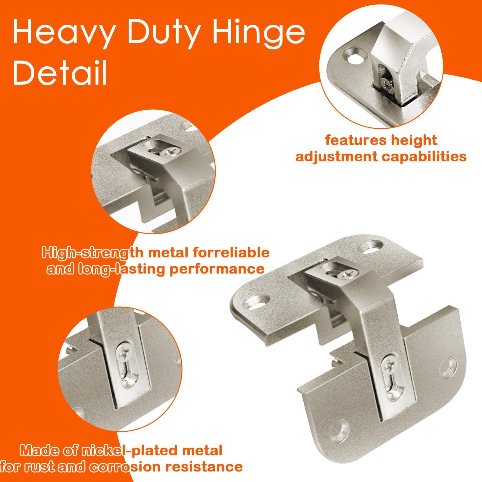 Corner Cabinet Hinges - 2 Pack -4