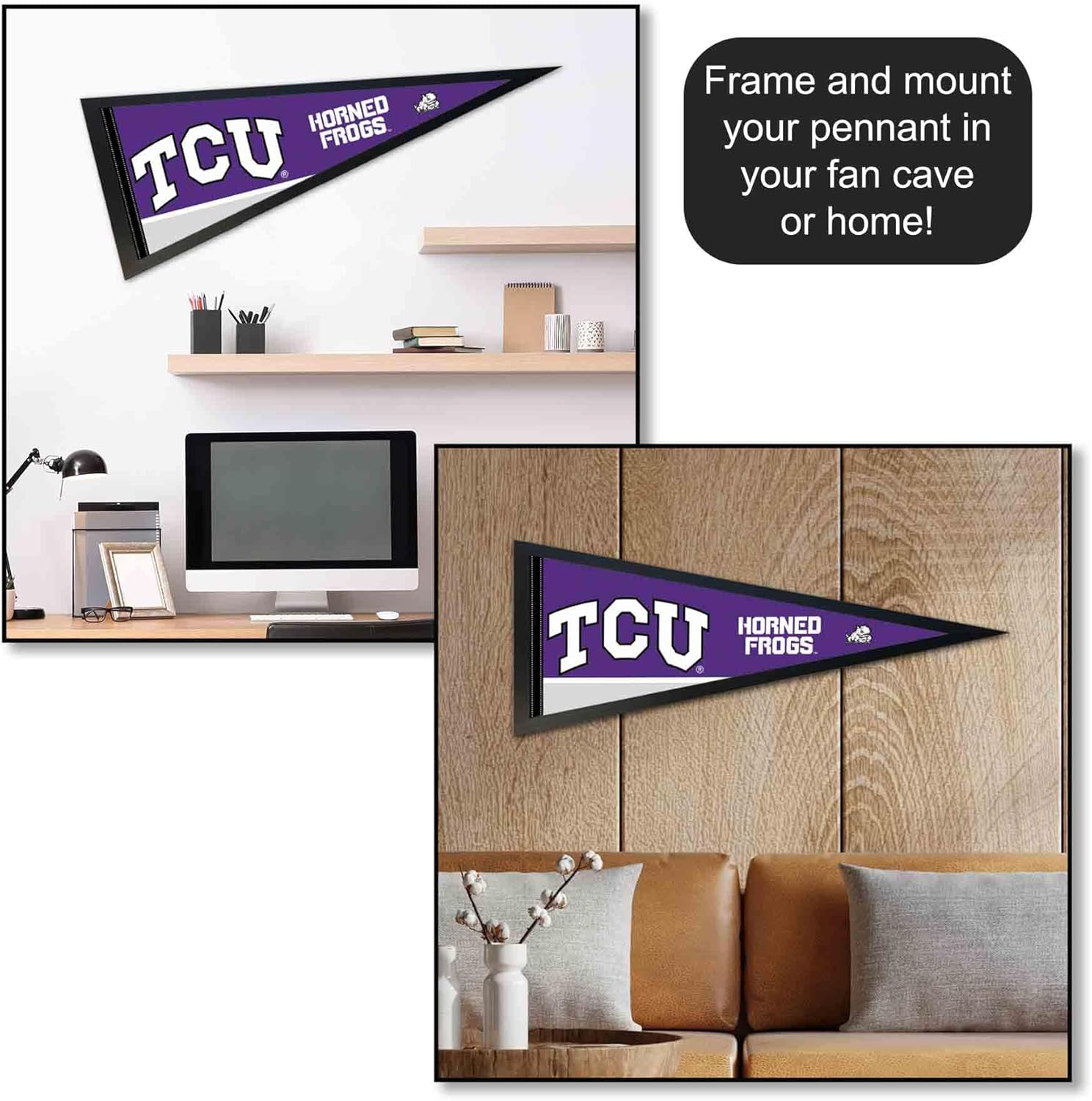 TCU Pennant Full Size Felt - Image 4
