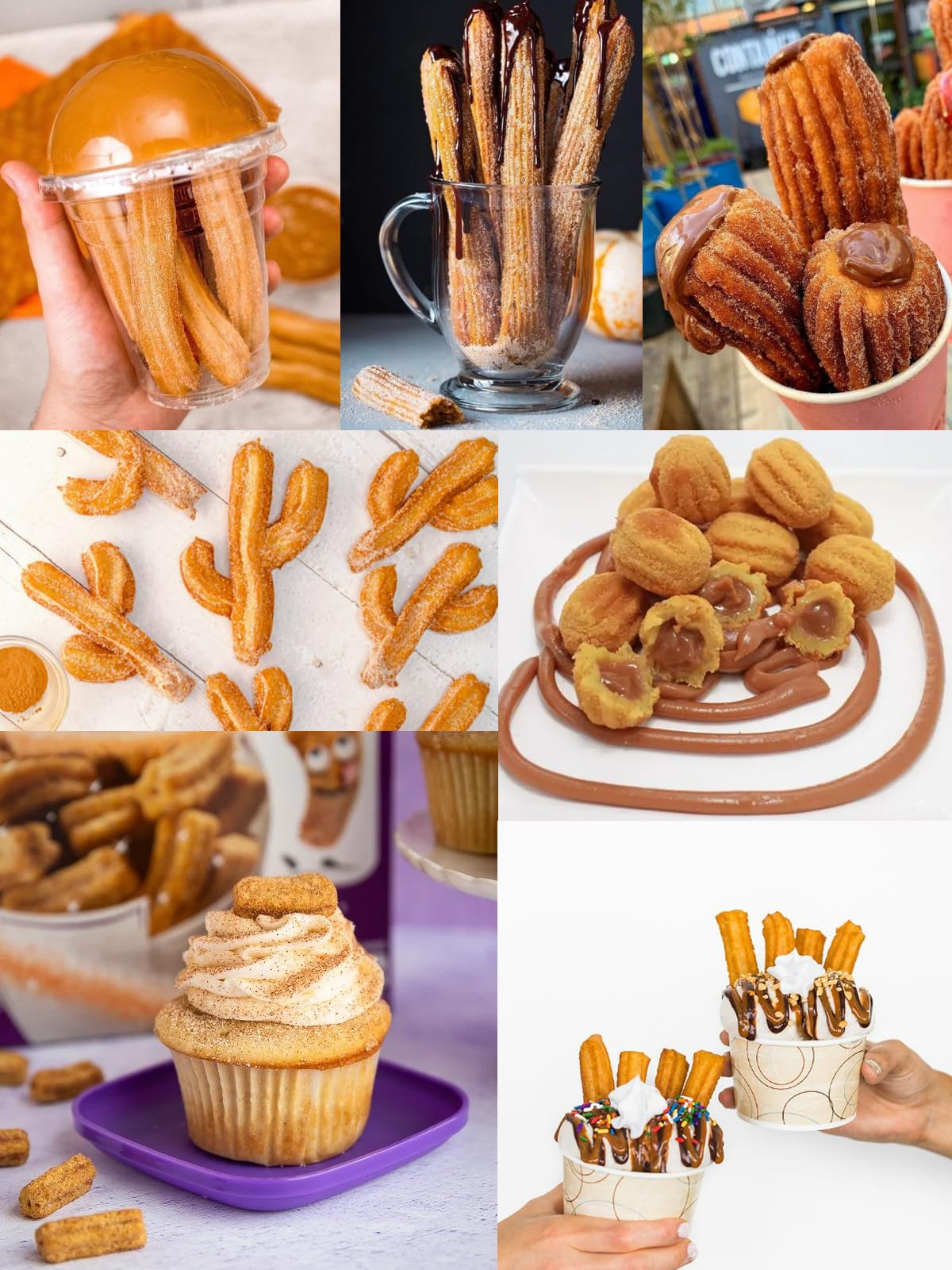 Kit de fabricación de churro: 54 piezas de puntas de tubería grandes y bolsas para churrera casera, churro y relleno 3