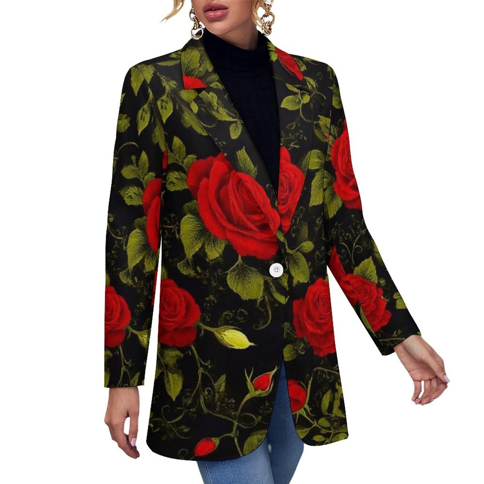 Womens Fashion Blazer Casual Business Coat Long Sleeve Open Front Jackets