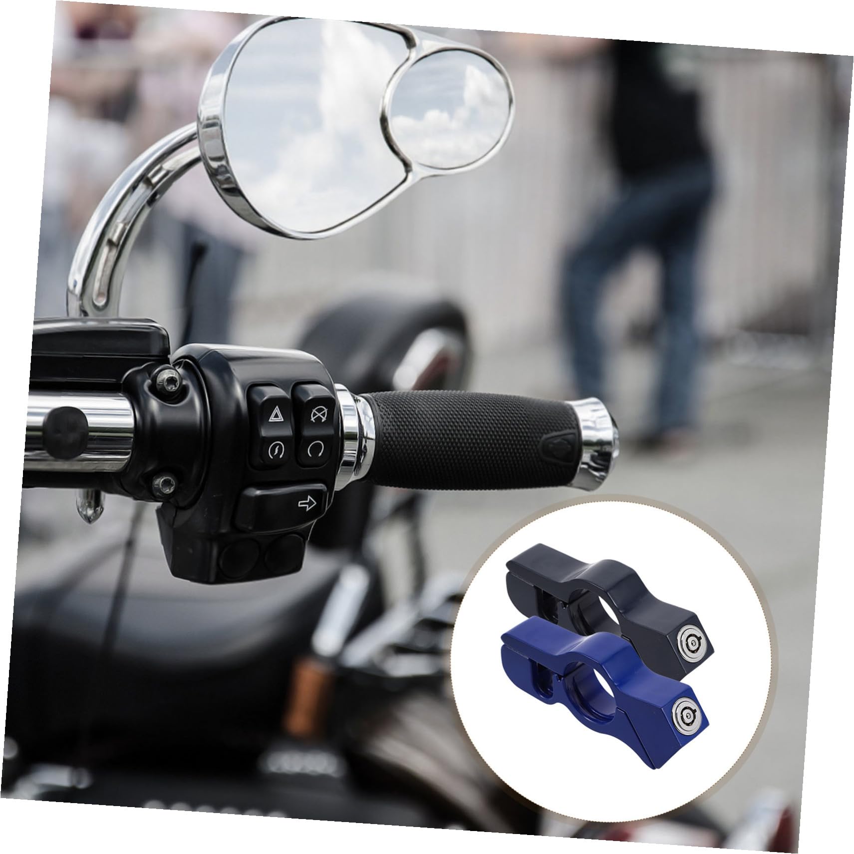 Antivol de Moto en Alliage D’Aluminium, Lot de 2, Verrouillage