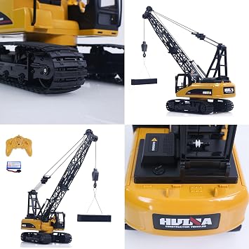 HUINA 572 15CH RC 1/14 Construction Crane Truck Tower Excavator Model Car Hobby Grade Model for Adult