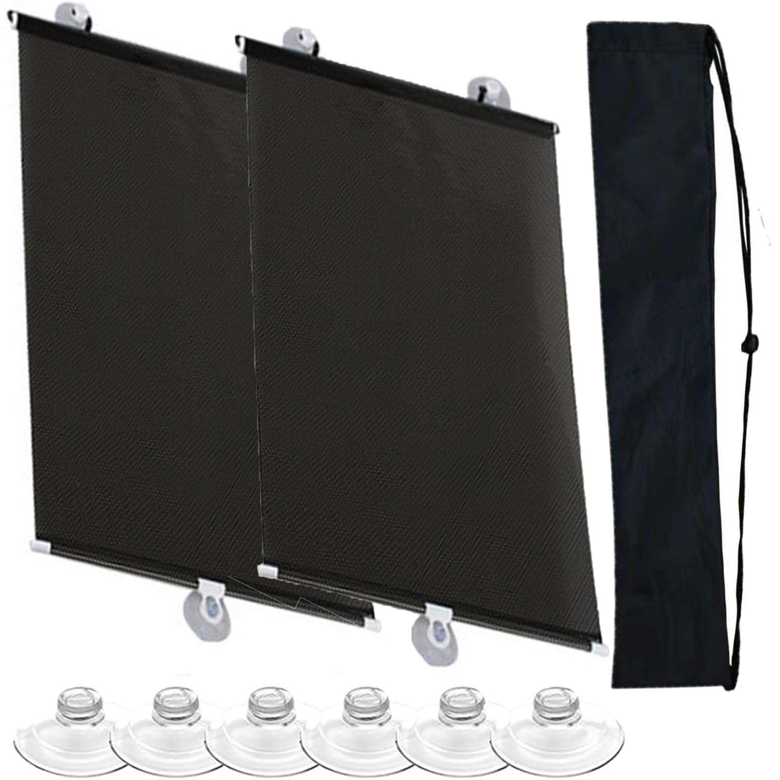 Car Window Shades for Baby,Dancepandas 2 Pack Sun Shades for Car Baby/Pets/Adults,Adjustable 40 * 60cm with 6 Suction Cups,Glare and Sun Ray Protection for Side Windows
