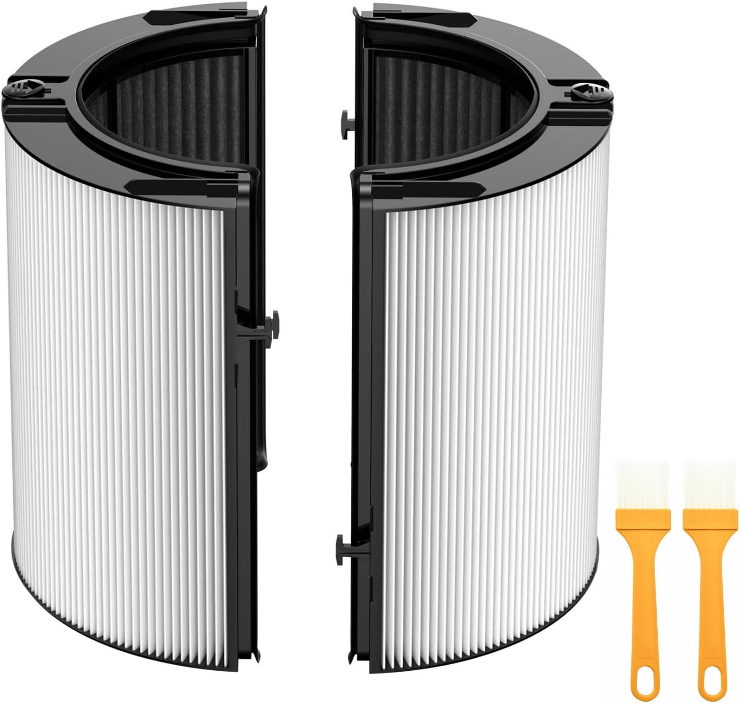2025 Upgraded 360° Combi Glass H13 Hepa + Activated Carbon Filter Compatible with Dyson TP10 HP10 TP09 HP09 TP07 HP07TP06 HP06 TP04 PH04 HP04 PH02 PH01 PH03 Air Purifier, 2-in-1 Replacement Filter