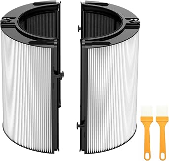 2025 Upgraded 360  Combi Glass H13 Hepa + Activated Carbon Filter Compatible with Dyson TP07 TP10 TP06 HP06 TP04 HP04 PH02 PH01 PH03 PH04 HP09 TP09 HP07 HP10 Air Purifier, 2-in-1 Replacement Filters