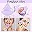 Pimoys 6 Pcs Powder Puff, Face Soft Triangle Makeup Puff Velet Makeup Sponge for Loose Powder (Purple)