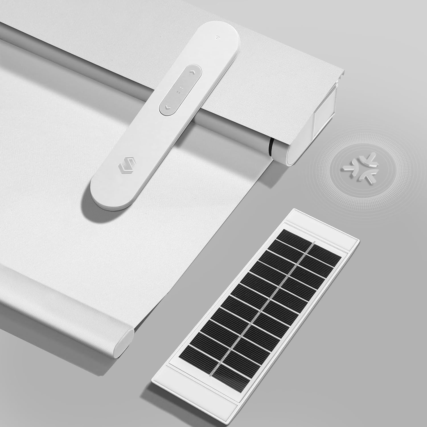 Motorized Blinds with Remote, Hub-Free Smart Blinds Work with Alexa, Automatic Roller Shades for Windows with Matter Motor, Cordless Blackout Blinds, Solar Panel, Rechargeable, White, 29*72 Motorized Blinds with Remote, Hub-Free Smart Blinds Work with Alexa, Automatic Roller Shades for Windows with Matter Motor, Cordless Blackout Blinds, Solar Panel, Rechargeable, White, 29*72