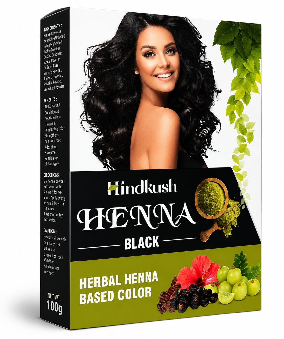 Henna Black Hair Color Powder - Herbal Based Color (Pack of 1) | Natural-Looking Black Hair, Easy To Mix Powder, Suitable For All Hair Types, Effective Grey Coverage-image-30