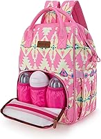 Vista 2 de Montana West Wrangler Callie Diaper Bag Backpack with Stroller Straps Western Pattern Multifunction Baby Travel Bag WG2204-91102PK