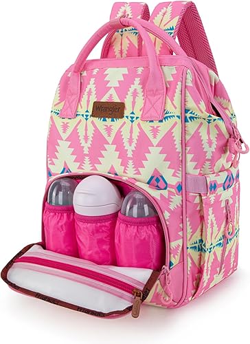 Miniatura 2 de Montana West Wrangler Callie - Mochila para pañales con correas para cochecito, diseño occidental, bolsa de viaje multifunción para bebé,
