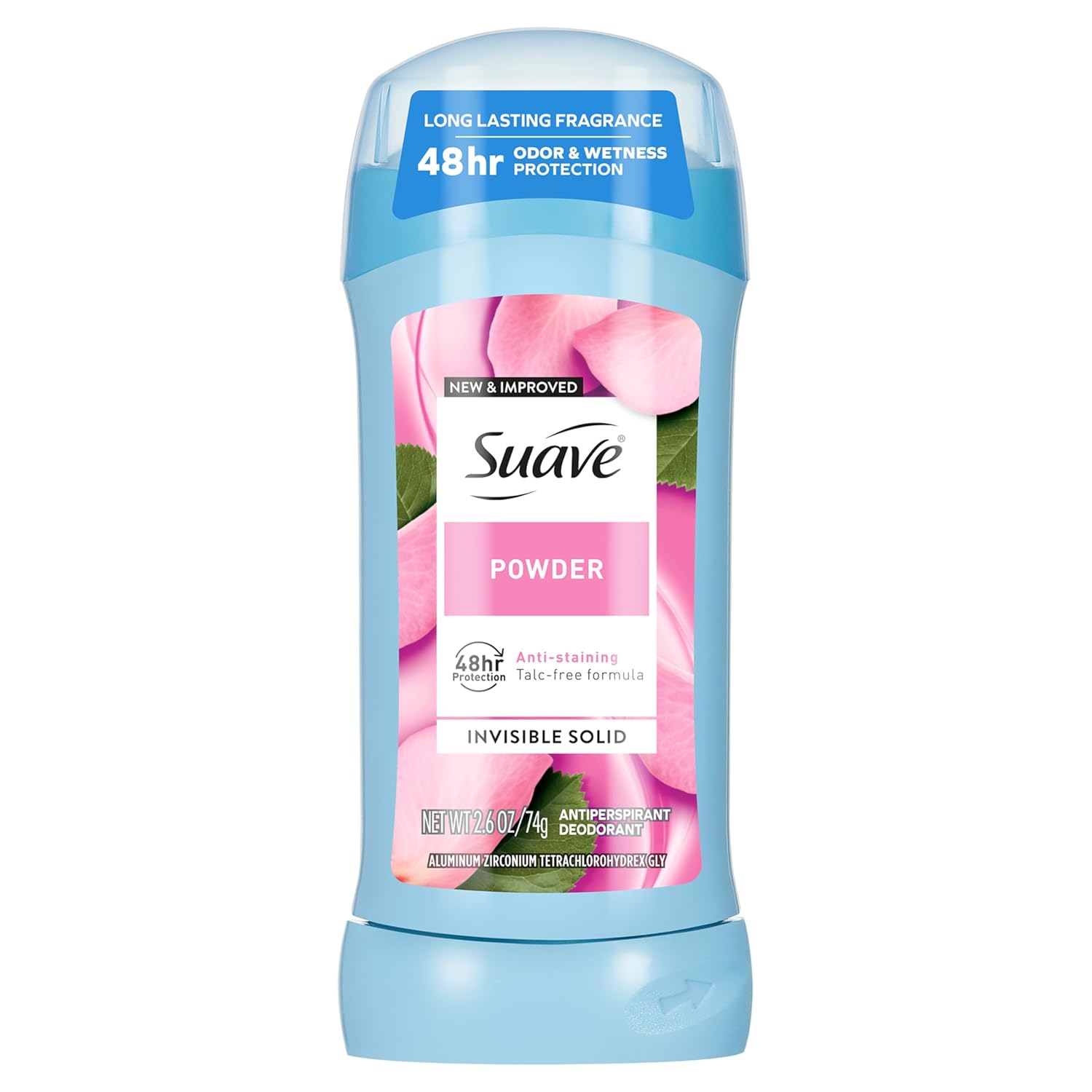 Suave Deodorant For Women, Powder, Antiperspirant & Deodorant Stick 48-hour Odor and Wetness Protection for Women 2.6 oz Suave Deodorant For Women, Powder, Antiperspirant & Deodorant Stick 48-hour Odor and Wetness Protection for Women 2.6 oz