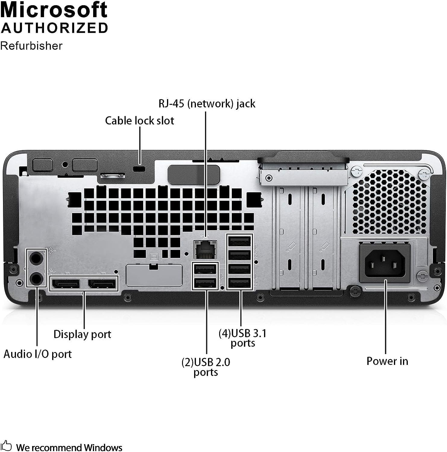 HP ProDesk 600G3 Small Form Factor, Intel Quad Core i5-6500 up to