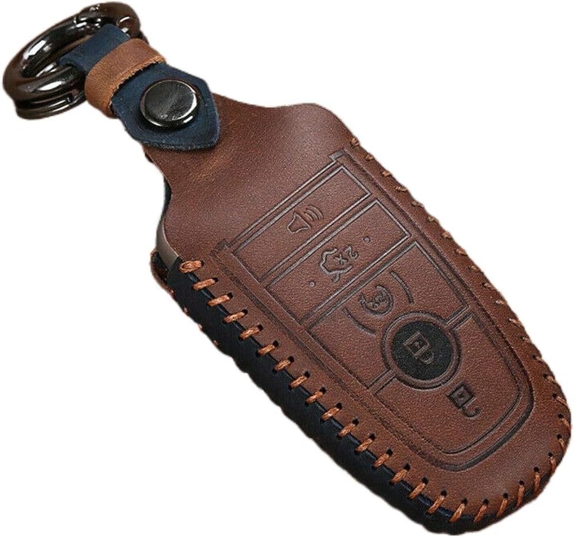 for Ford Edge Explorer Fusion for Mustang F150 F250 F-350 F-450 Ritimsso Retro Leather Remote Key Fob Holder Cover Case