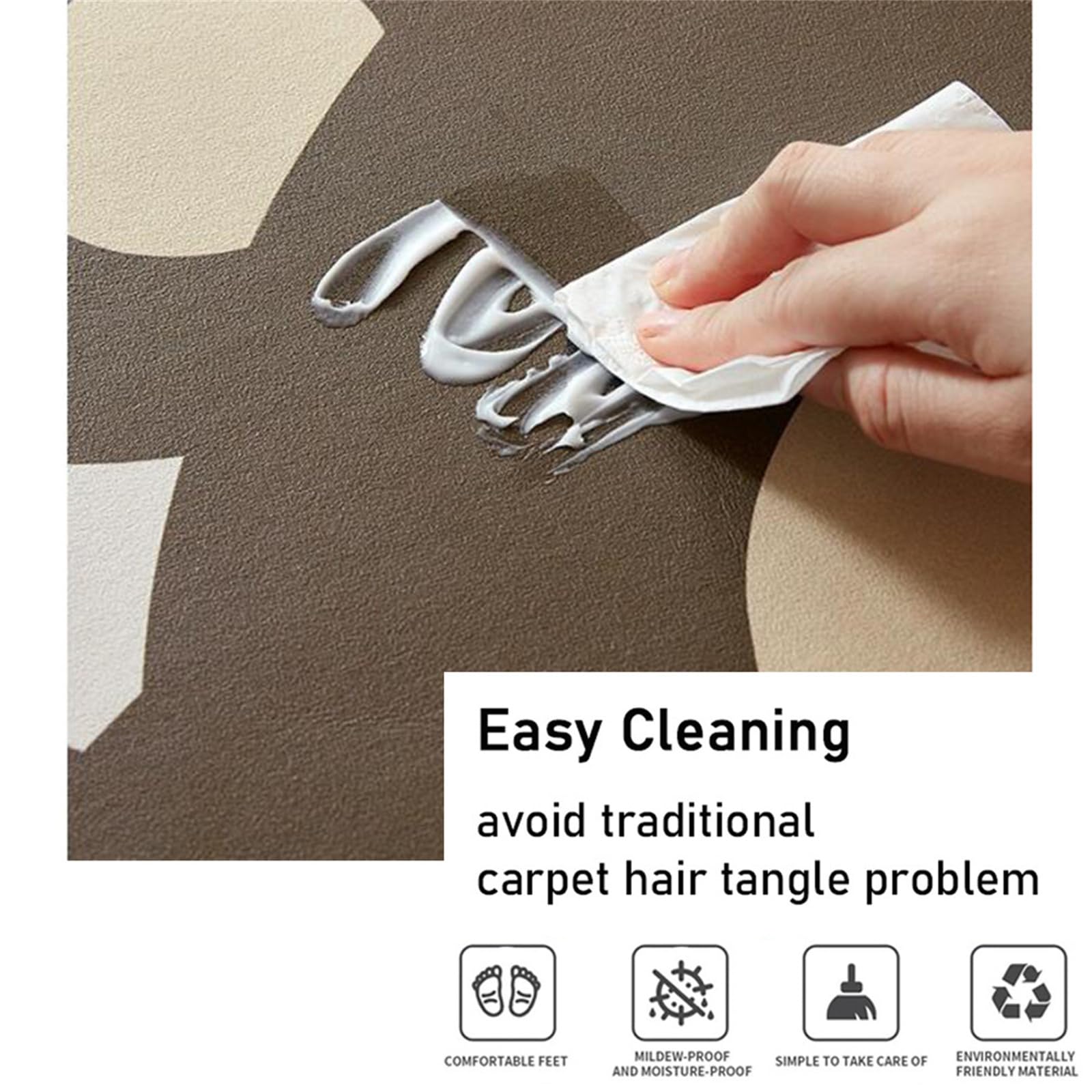 Hixingo Diatomeenerde Badematte rutschfeste Badvorleger Diatomeenschlamm Badematte Absorbierender Badteppich Schnelltrocknende Home Matte Für Küche Bodenmatte (Moderner Stil C,80x120cm)