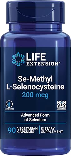 Life Extension Se-metil L-Selenocisteína - 200mcg - Forma avanzada del selenio antioxidante - Pastilla suplemento de selenio para la salud