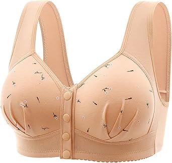 LCMTWX Bralettes for Women Push Up Wireless Solid Color Underwear Adjustable Breathable Comfort Support Bras for Women