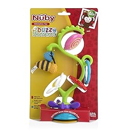Nuby Buzzy Blossoms with Suction Base High Chair Interactive Toy for Early Development