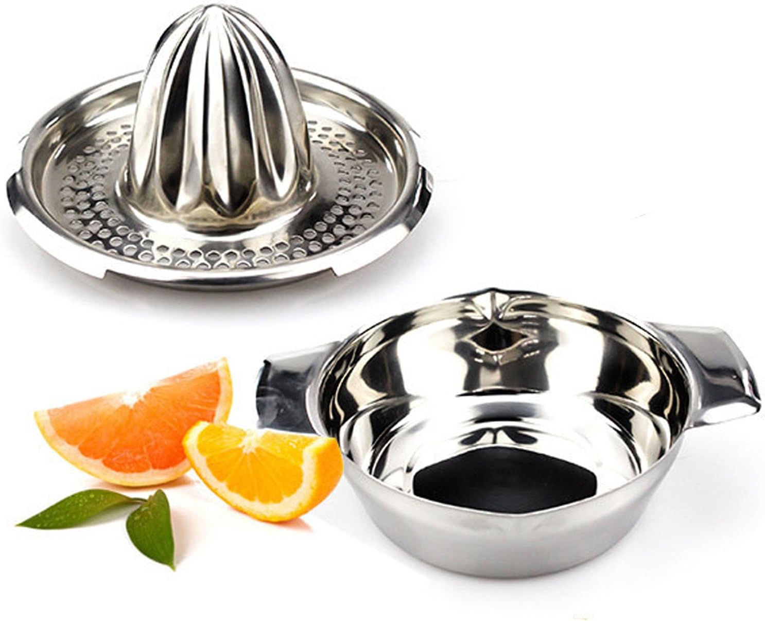 Citrus Orange Stainless Steel Juicer Lemon Lime Fruit Hand Squeezer Kitchen Tool