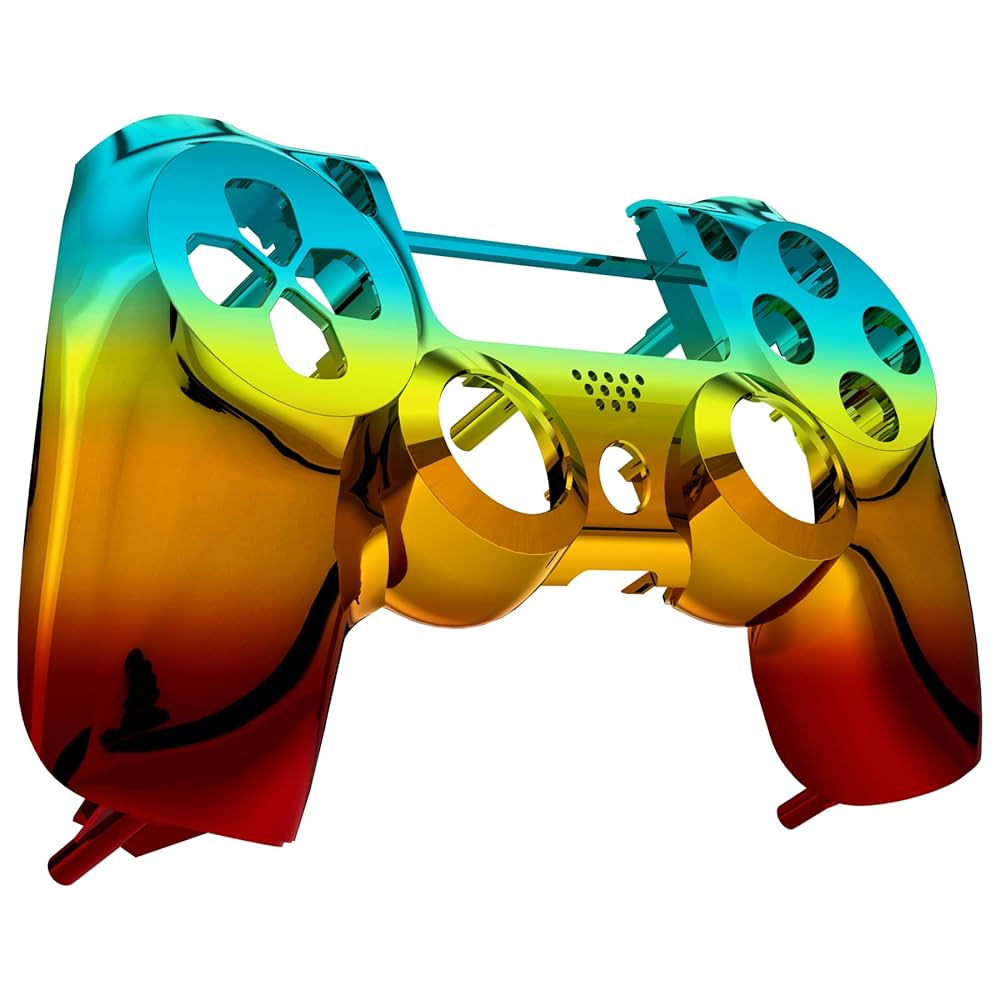 PS4バッド付 Amazon.com: eXtremeRate Tri-Color Gradient Replacement