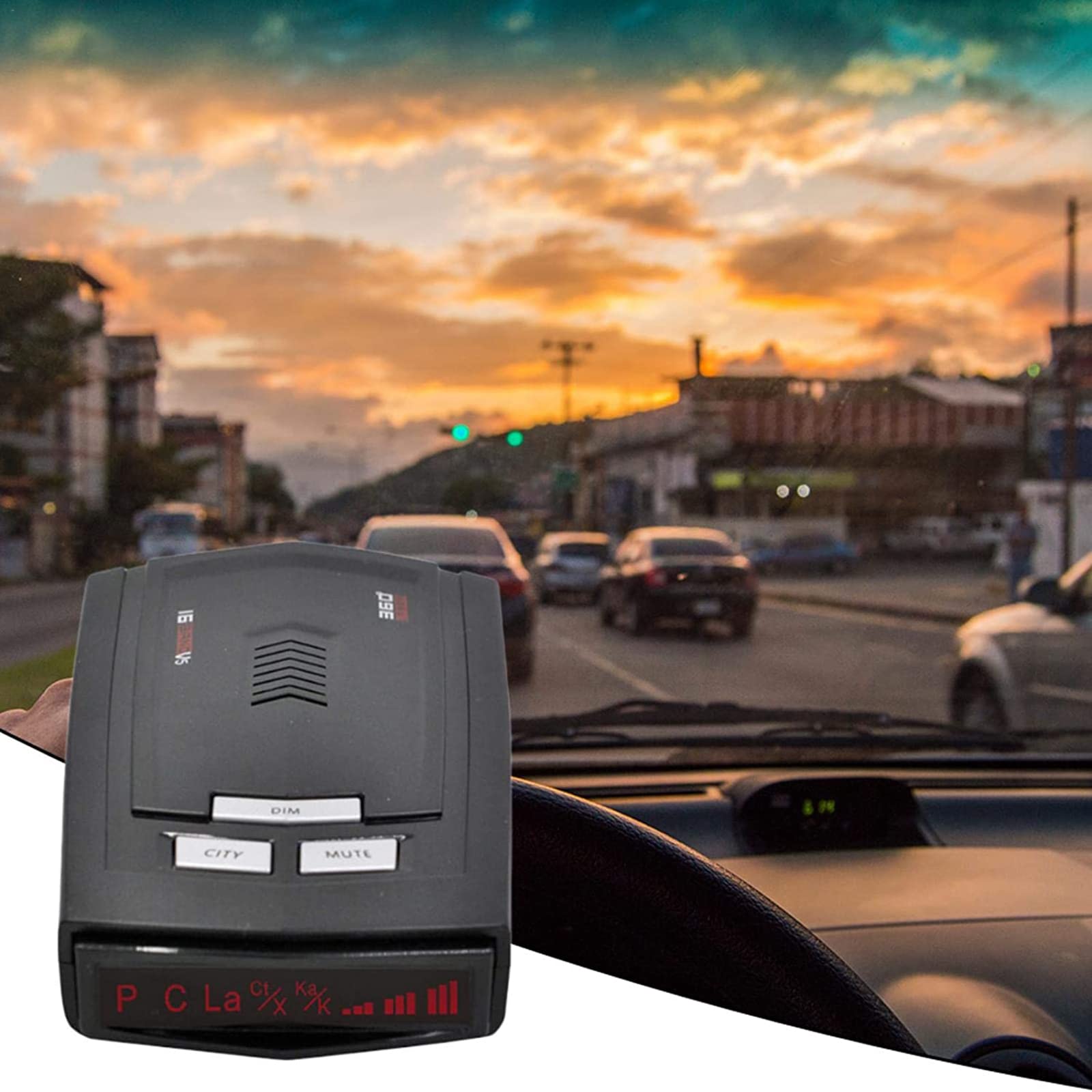Rilevatore Radar, Rilevatore Di Limite Di Velocità Dell'auto, Avverte In Tempo Reale Degli Autovelox Sulle Strade, Rilevatore Anti-radar Per Auto a 360° Con Display Di Avviso Vocale