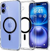 Vista 43 de Spigen Funda para iPhone 15 Pro Max, ultra híbrida MagFit [antiamarilleo] [compatible con Magsafe] - Transparente