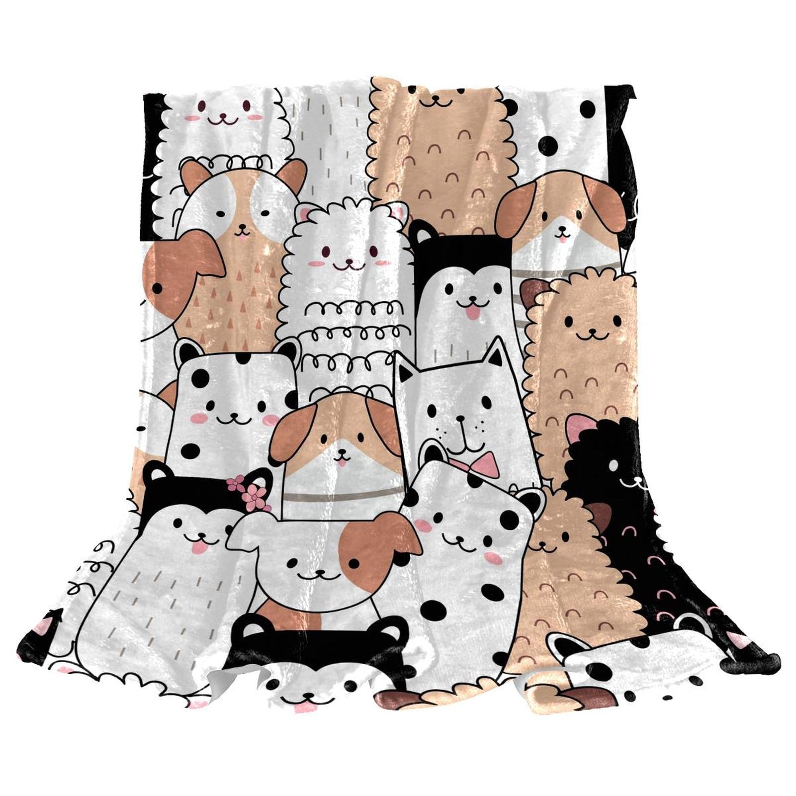 Couverture chaude et douce en microfibre TBOUOBT plaid sieste imprimé animaux