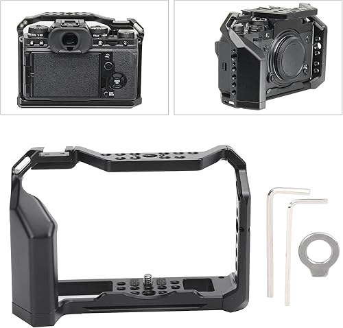 Miniatura 9 de Jaula para cámara, 5.9 x 2.3 x 4.3 pulgadas, aleación de aluminio, jaula protectora de video, multifunción para cámara DSLR, con soporte de zapata