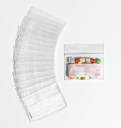Miniatura 1 de Pastillero de 400 unidades de 3 x 2.75 pulgadas, sin BPA, con cajas de información para escribir, para llevar a todas partes